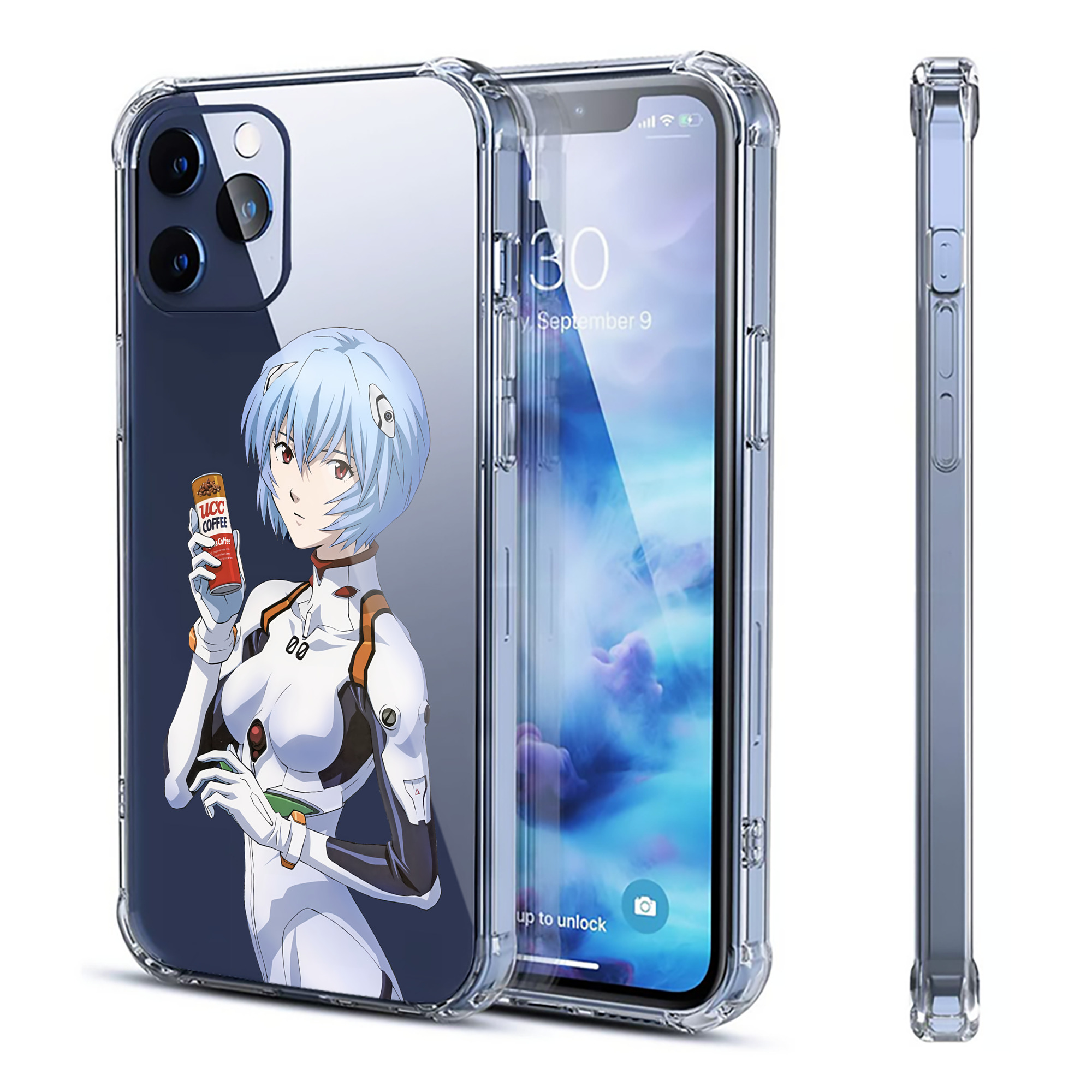 （画像用） EVA 新世紀エヴァンゲリオン 【iPhone 12シリーズ対応】透明スマホケース（クリアソフトケース）